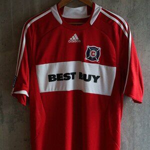 VINTAGE Adidas MLS Chicago Fire 2009 Home Jersey - Large